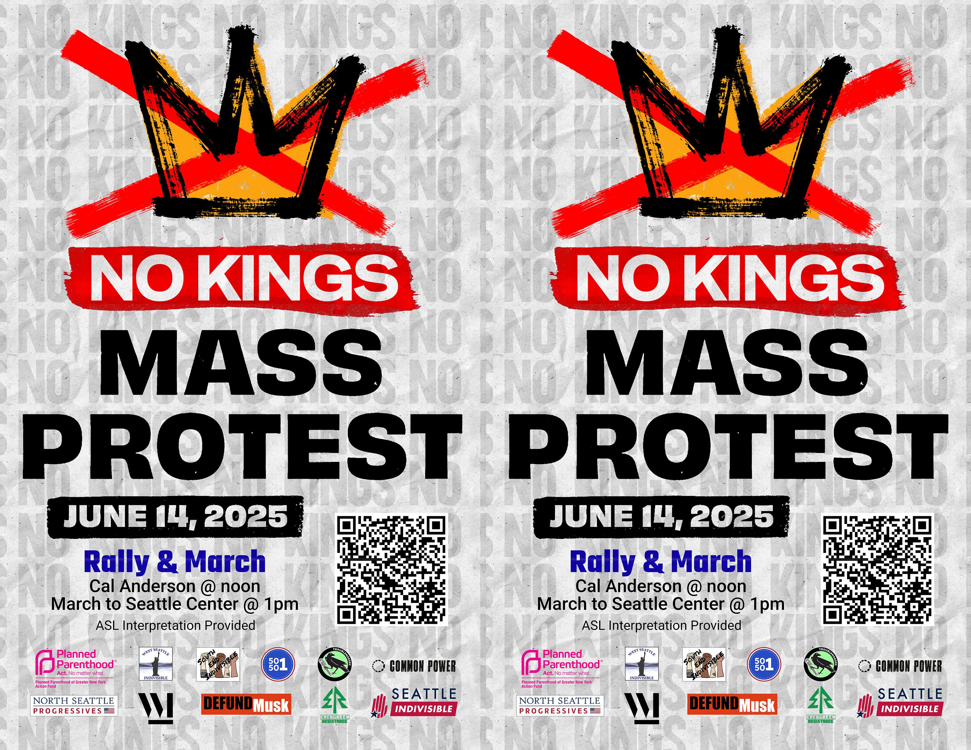 Help Get the Word Out for No Kings