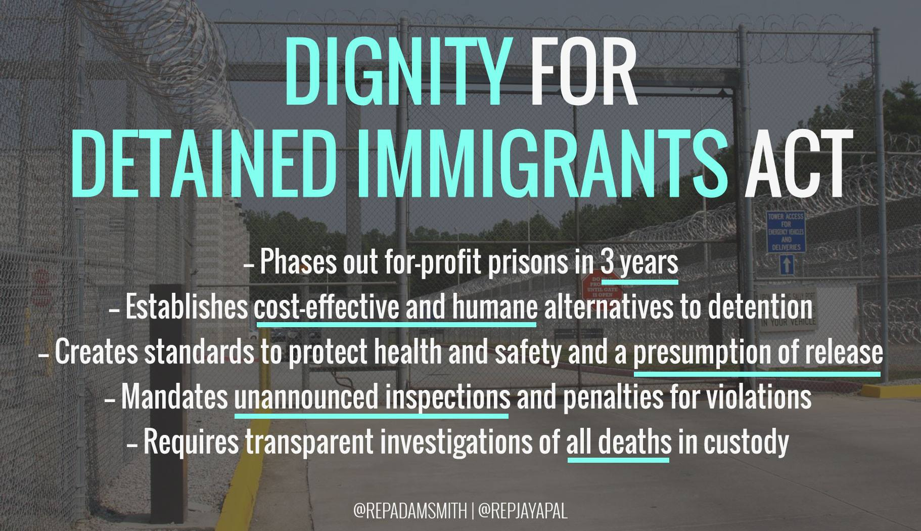 Support the Dignity for Detained Immigrants Act + BONUS signup